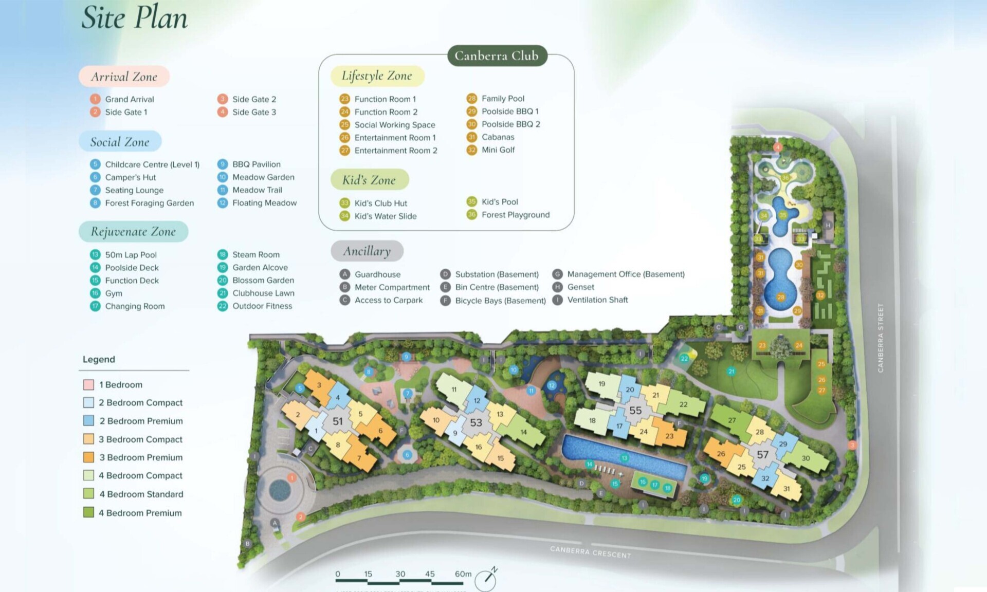 Canberra Crescent Residences siteplan
